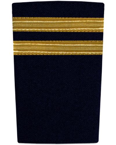 Epaulettes - Gold Bars on Navy