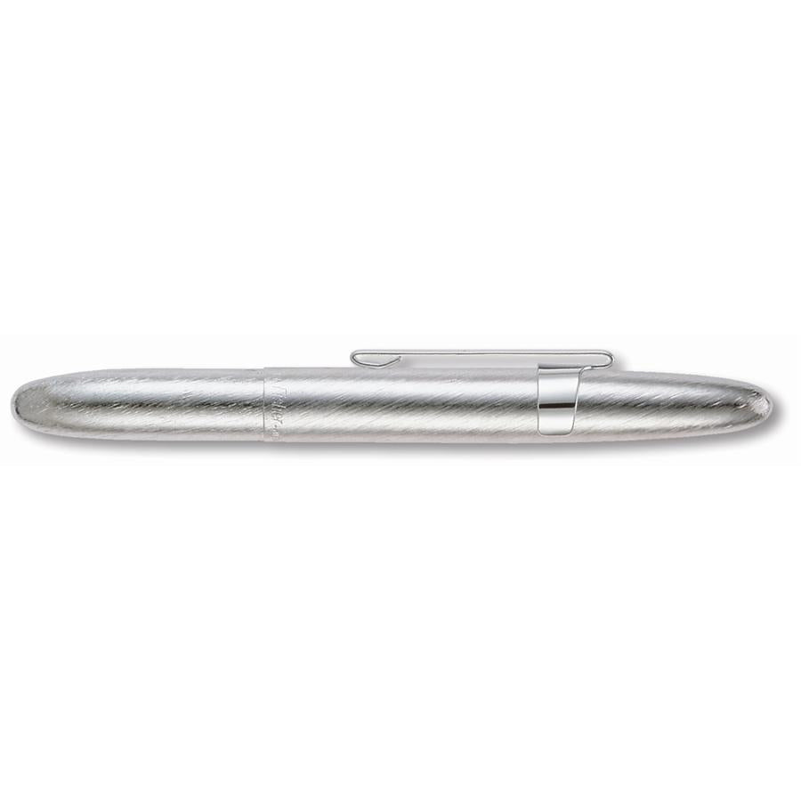 Fisher Space Pen Bullet w Clip (Brushed Chrome)-Fisher Space Pen-Downunder Pilot Shop Australia