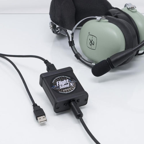 Flight Sound X Heli Headset to USB Adapter