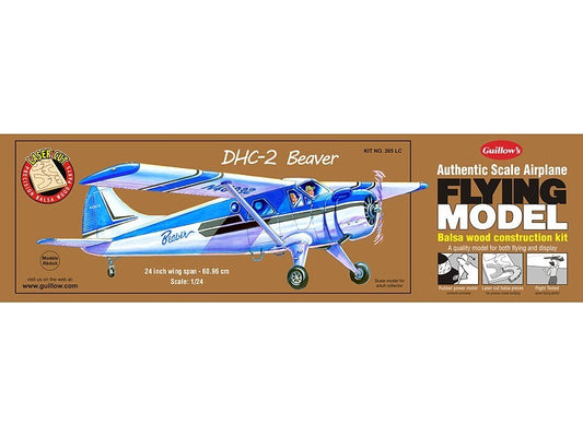 Guillows DHC-2 Beaver Rubber-Powered Balsa Model Kit-Guillows-Downunder Pilot Shop Australia