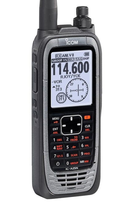 Icom IC-A25NE Air Band Radio With Built-In GPS and Bluetooth - Australian version