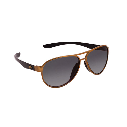 Flying Eyes Kestrel Aviator - Gold Front - Gradient Grey Lens