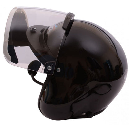 MicroAvionics Integrated UL100 Microlight Headset in Black Helmet