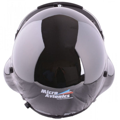 MicroAvionics Integrated UL100 Microlight Headset in Black Helmet