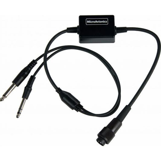 MicroAvionics Microlight ULM Headset to GA Headset Adapter