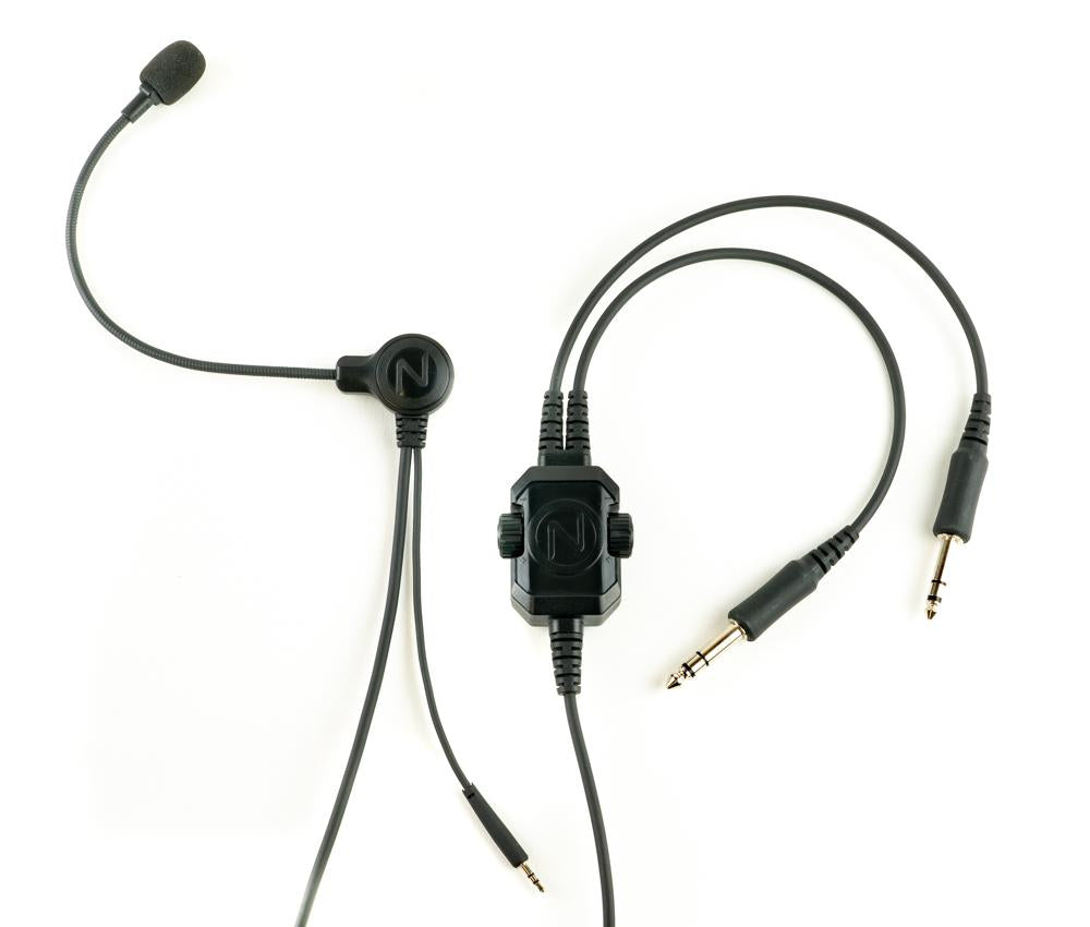 NFlightMic Nomad Pro Aviation Microphone GA Twin Plugs