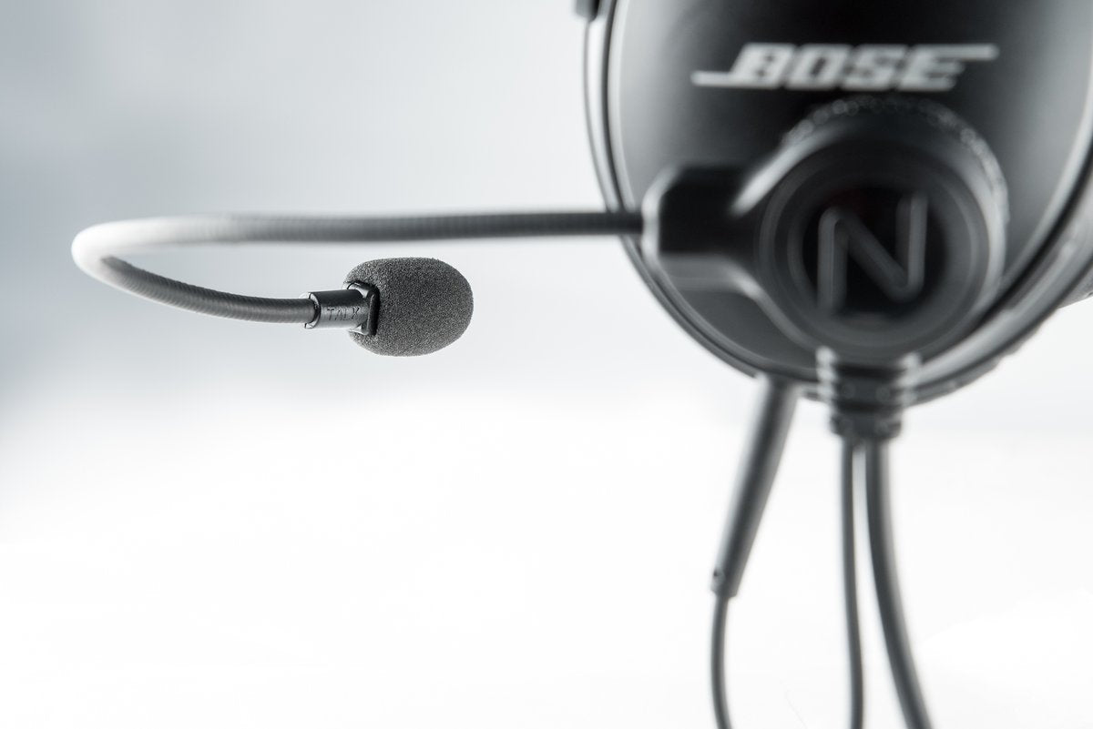 NFlightMic Nomad Pro Aviation Microphone GA Twin Plugs