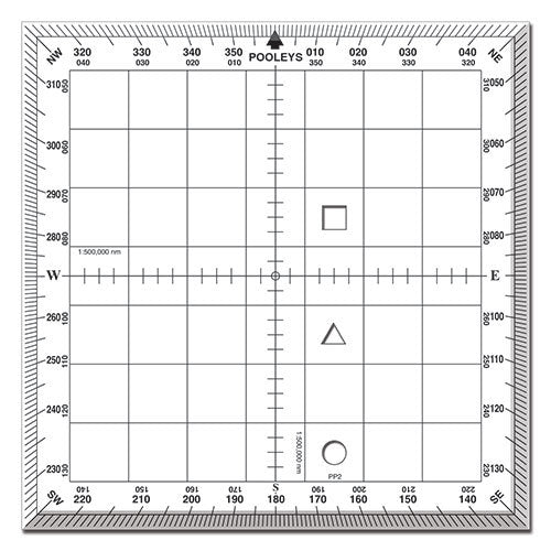 Pooleys PP-2 Commercial Square Protractor-Pooleys-Downunder Pilot Shop Australia