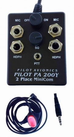 Pilot PA200-Y Portable Intercom-Pilot Communications-Downunder Pilot Shop Australia