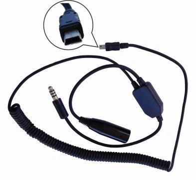 Pilot PA80GVH Garmin Virb Audio Adaptor - Heli-Pilot Communications-Downunder Pilot Shop Australia