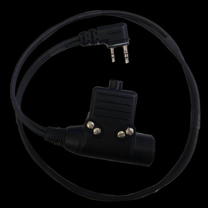 PA50HA25 Helicopter Headset Adapter for ICOM A25 and A16 with Nexus TJS102 (U94A/U) PTT switch