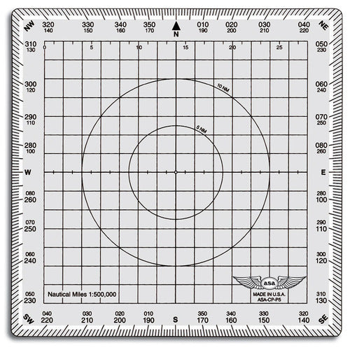 ASA Square Protractor-ASA-ASA-CP-P5-Downunder Pilot Shop Australia