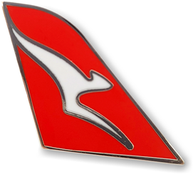 Qantas Tail Fin Logo Pin-Qantas-Downunder Pilot Shop Australia