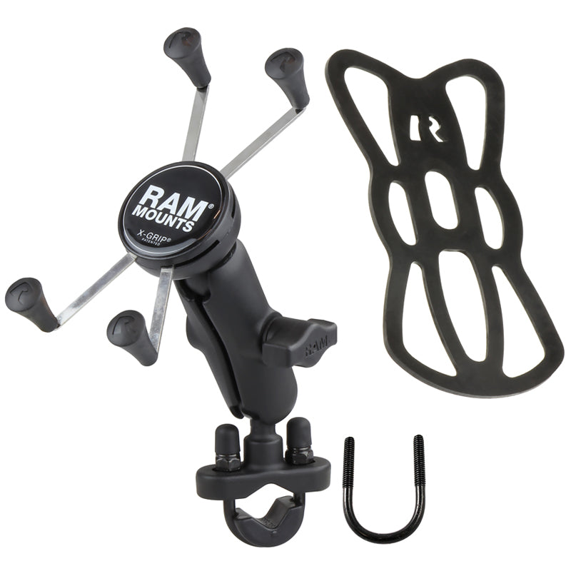 RAM X-Grip IV Universal Cradle with U-Bolt for Smartphones Mounts RAM Mount RAM-B-149Z-UN10U Downunder Pilot Shop Australia