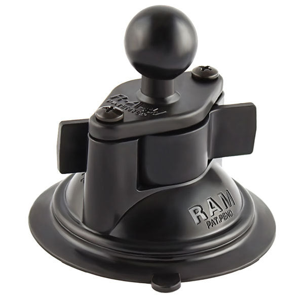 RAM 3.3" Diameter Suction Cup Twist Lock Base with 1" Ball-RAM Mount-Downunder Pilot Shop Australia