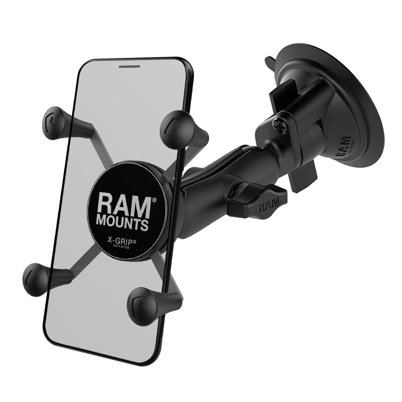 RAM Universal X-Grip Smartphone Cradle - Suction Cup Base