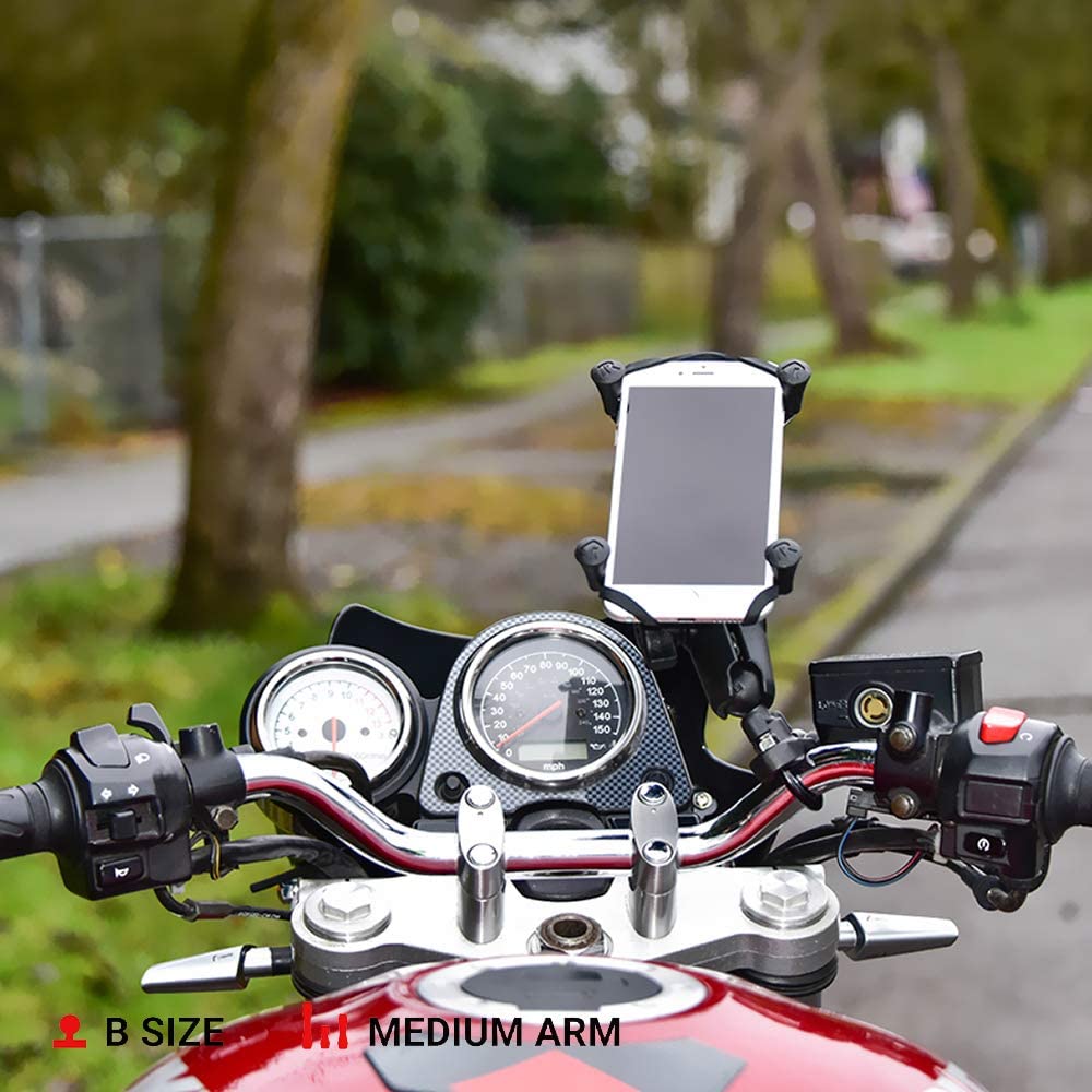 RAM X-Grip Phone Mount with Handlebar U-Bolt Base