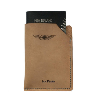 Sparrowhawk Passport Wallet - Nubuck-Sparrowhawk-Downunder Pilot Shop Australia