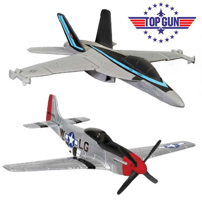 Maverick’s F/A-18 Hornet and P-51D Mustang (Top Gun) Twin Pack