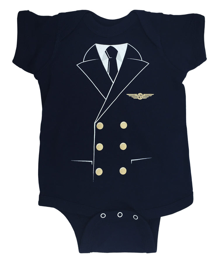 Pilot Uniform Baby Bodysuit-Luso Aviation-Downunder Pilot Shop Australia