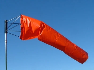 Quality Airport Windsock - Solid Orange